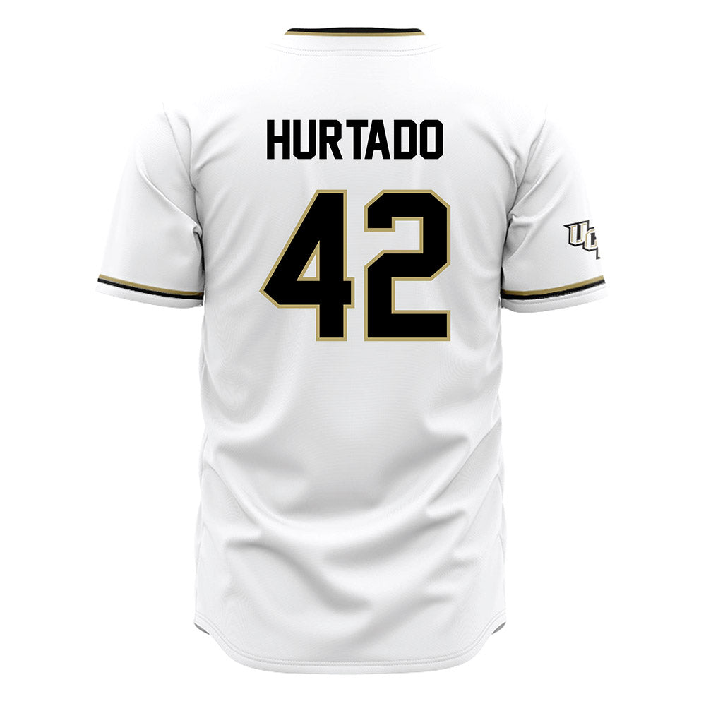 Central Florida - NCAA Baseball : Sebastian Hurtado - White Jersey-1