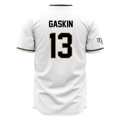 Central Florida - NCAA Baseball : Cayden Gaskin - White Jersey-1