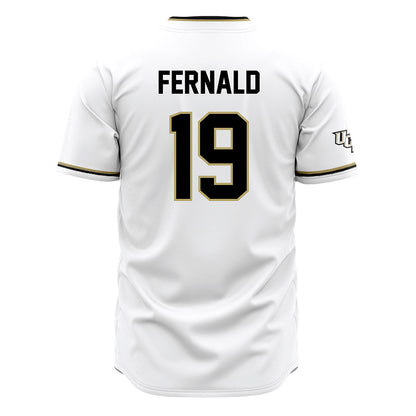 Central Florida - NCAA Baseball : Josh Fernald - White Jersey