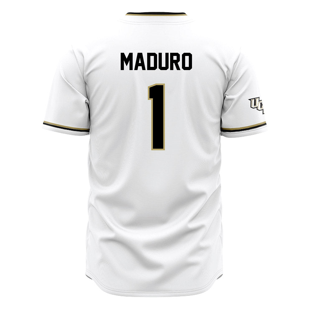 Central Florida - NCAA Baseball : Kendrey Maduro - White Jersey-1