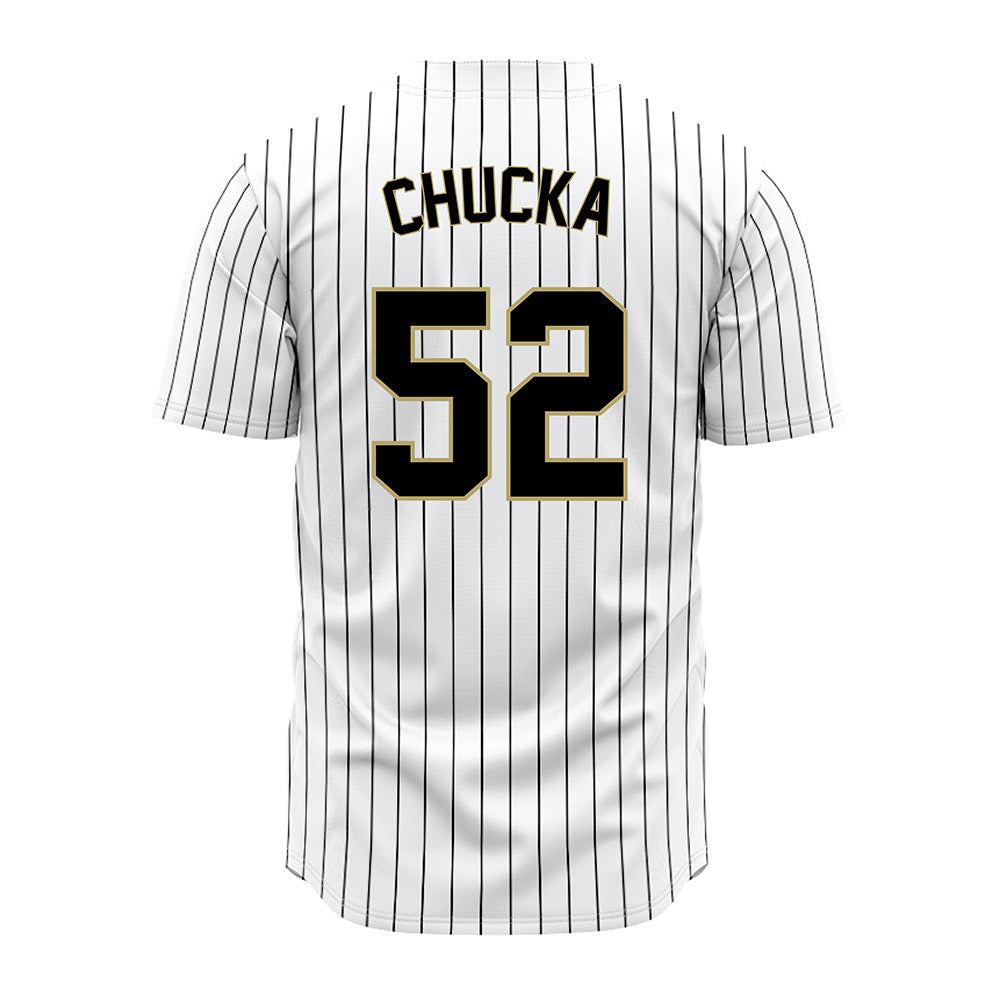 Central Florida - NCAA Baseball : Stephen Chucka - Pinstripe Jersey-1