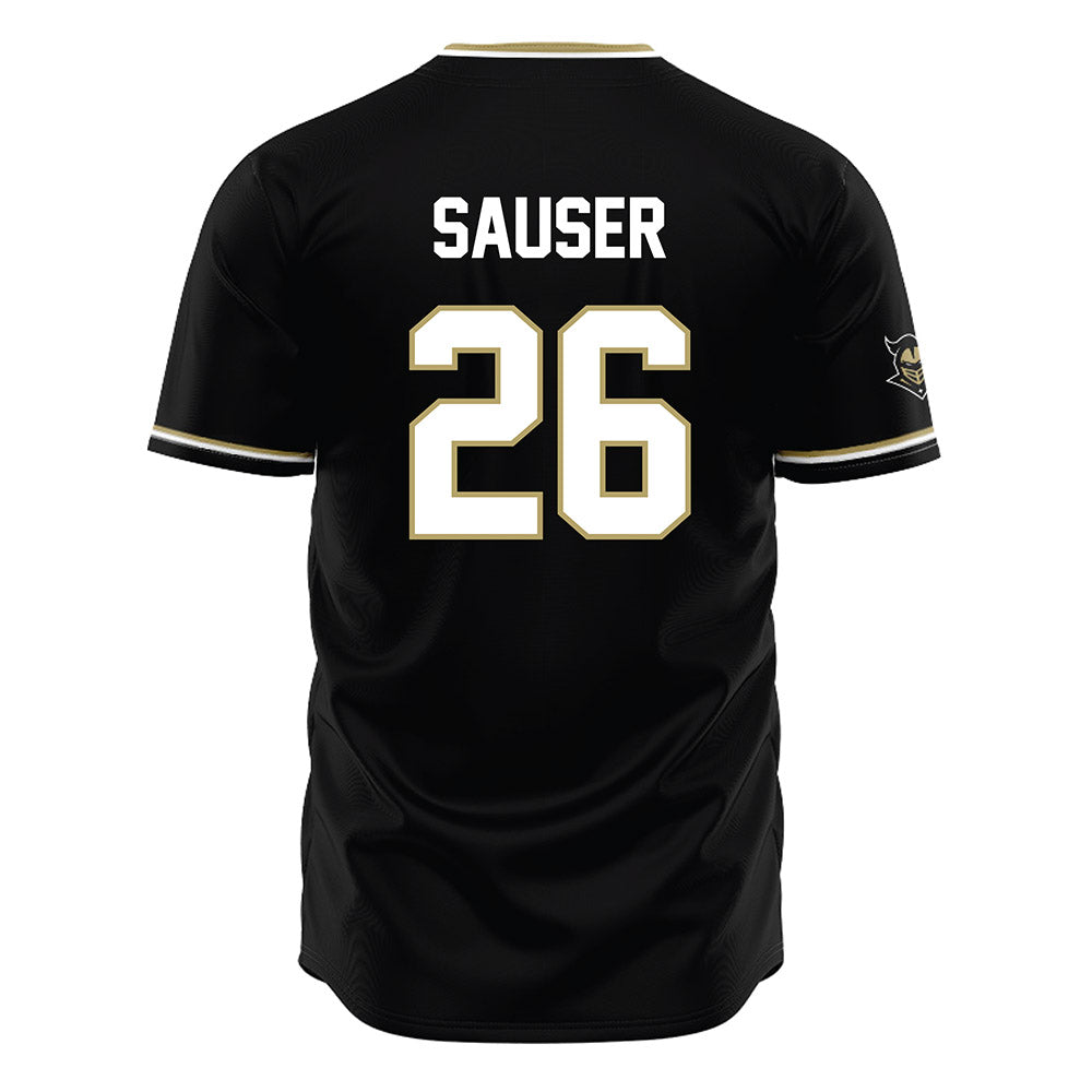 Central Florida - NCAA Baseball : Matt Sauser - Black Jersey-1