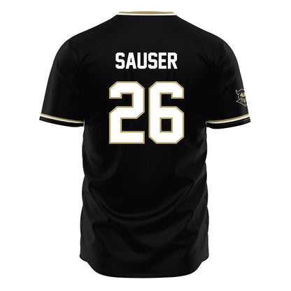 Central Florida - NCAA Baseball : Matt Sauser - Black Jersey-1