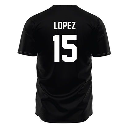 Central Florida - NCAA Softball : Yessenia Lopez - Black Jersey-1