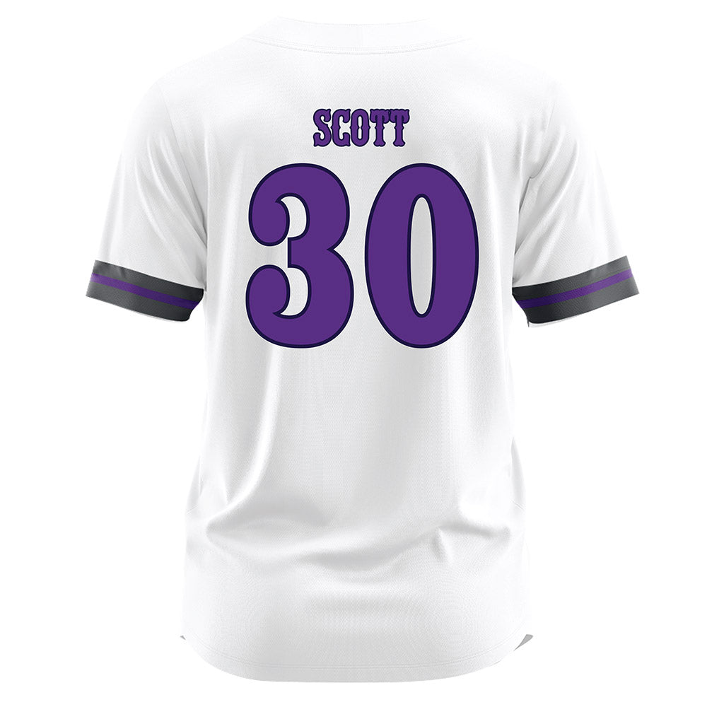 Furman - NCAA Softball : Gracie Scott - White Jersey-1