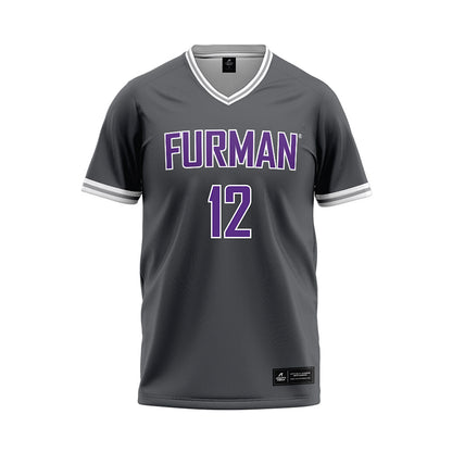 Furman - NCAA Softball : Gianna Frino - Anthracite Jersey-0