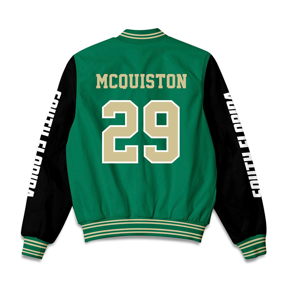 USF - NCAA Softball : Elise Mcquiston - Bomber Jacket-1