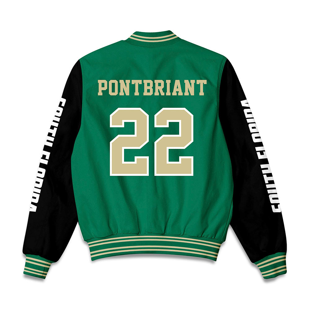 USF - NCAA Baseball : Dominic Pontbriant - Bomber Jacket-1
