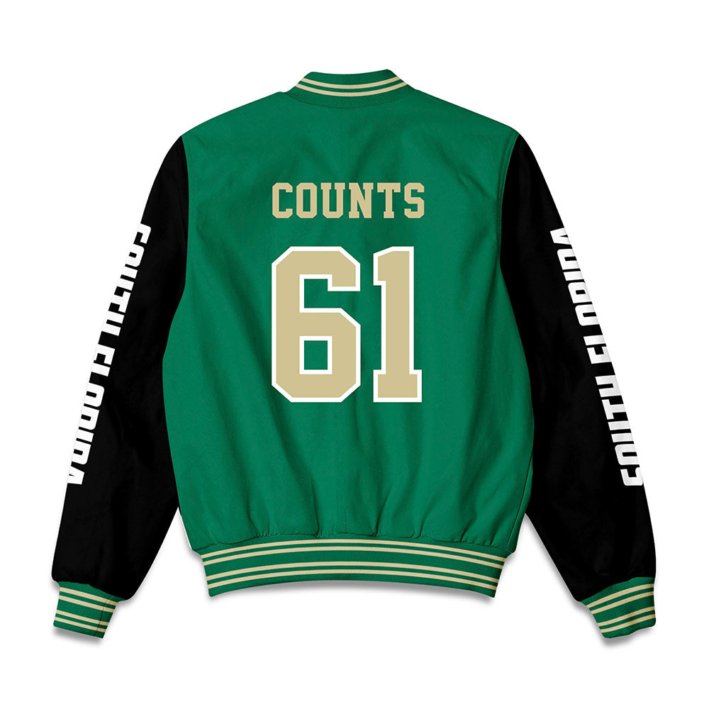 USF - NCAA Baseball : Matthew Counts - Bomber Jacket-1