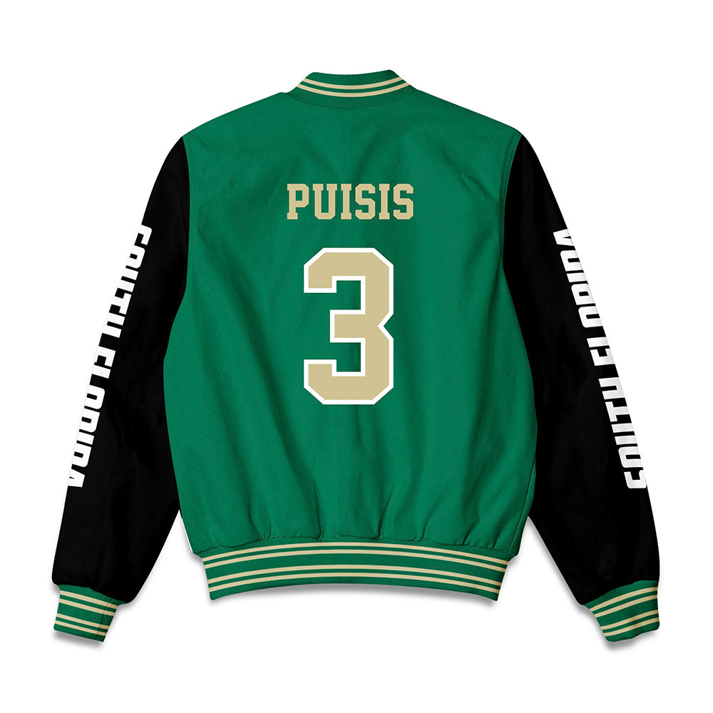 USF - NCAA Women's Basketball : Sammie Puisis - Bomber Jacket-1