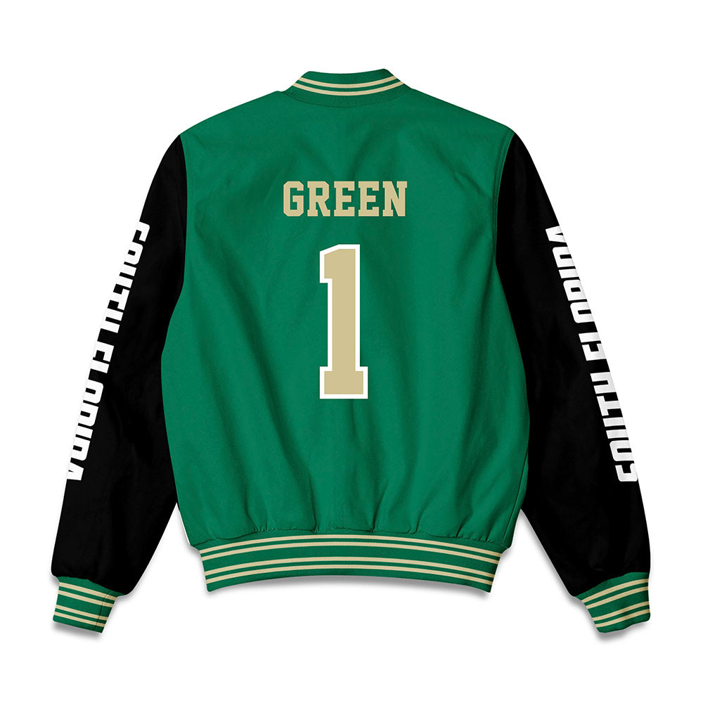 USF - NCAA Men's Basketball : De'Ante Green - Bomber Jacket