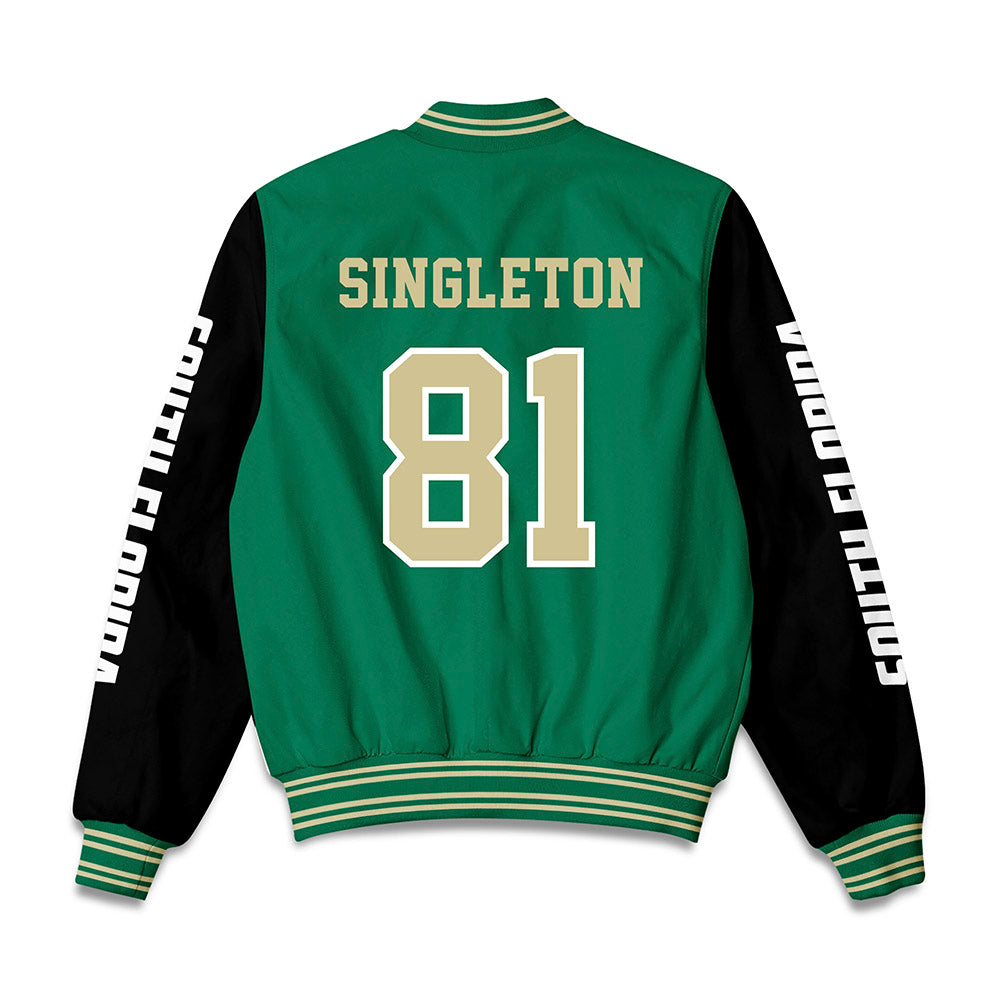 USF - NCAA Football : Keshaun Singleton - Bomber Jacket Jacket Bomber Jacket