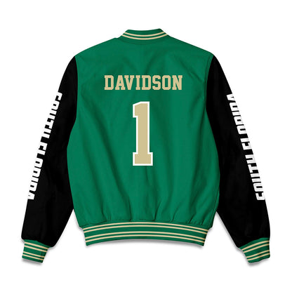 USF - NCAA Women's Basketball : Katie Davidson - Bomber Jacket-1