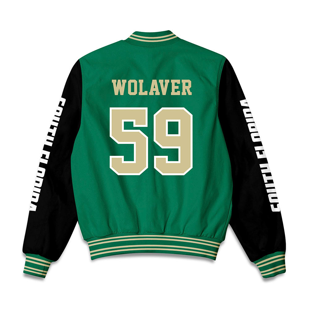 USF - NCAA Baseball : Jonathan Wolaver - Bomber Jacket-1