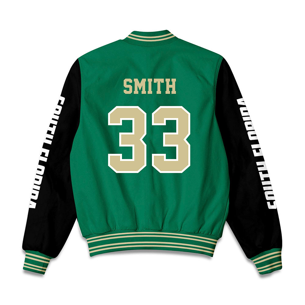 USF - NCAA Men's Basketball : Nic Smith - Bomber Jacket-1