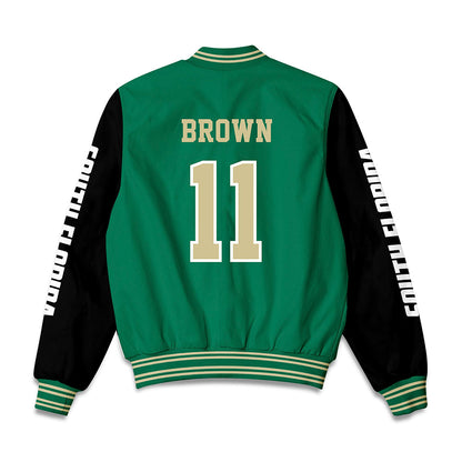 USF - NCAA Men's Basketball : CJ Brown - Bomber Jacket