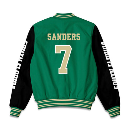 USF - NCAA Men's Basketball : Caleb Sanders - Bomber Jacket-1