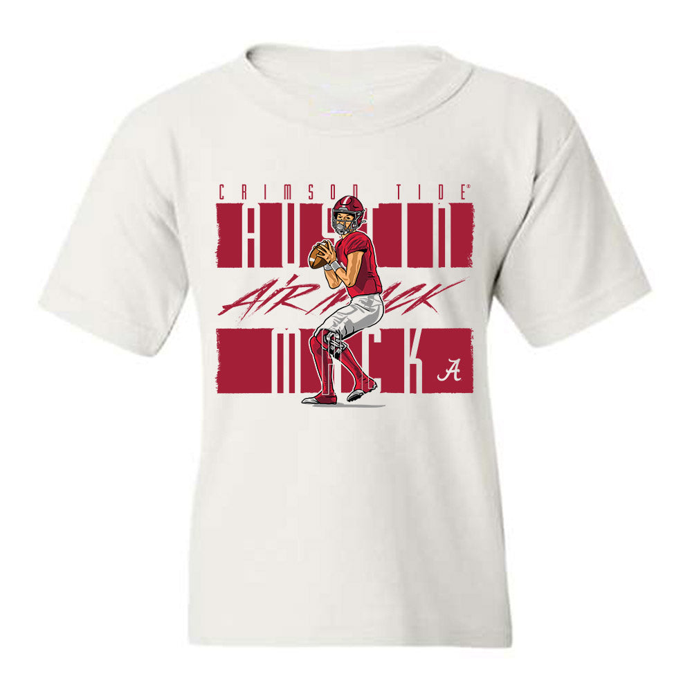 Alabama - NCAA Football : Austin Mack - Youth T-Shirt Individual Caricature