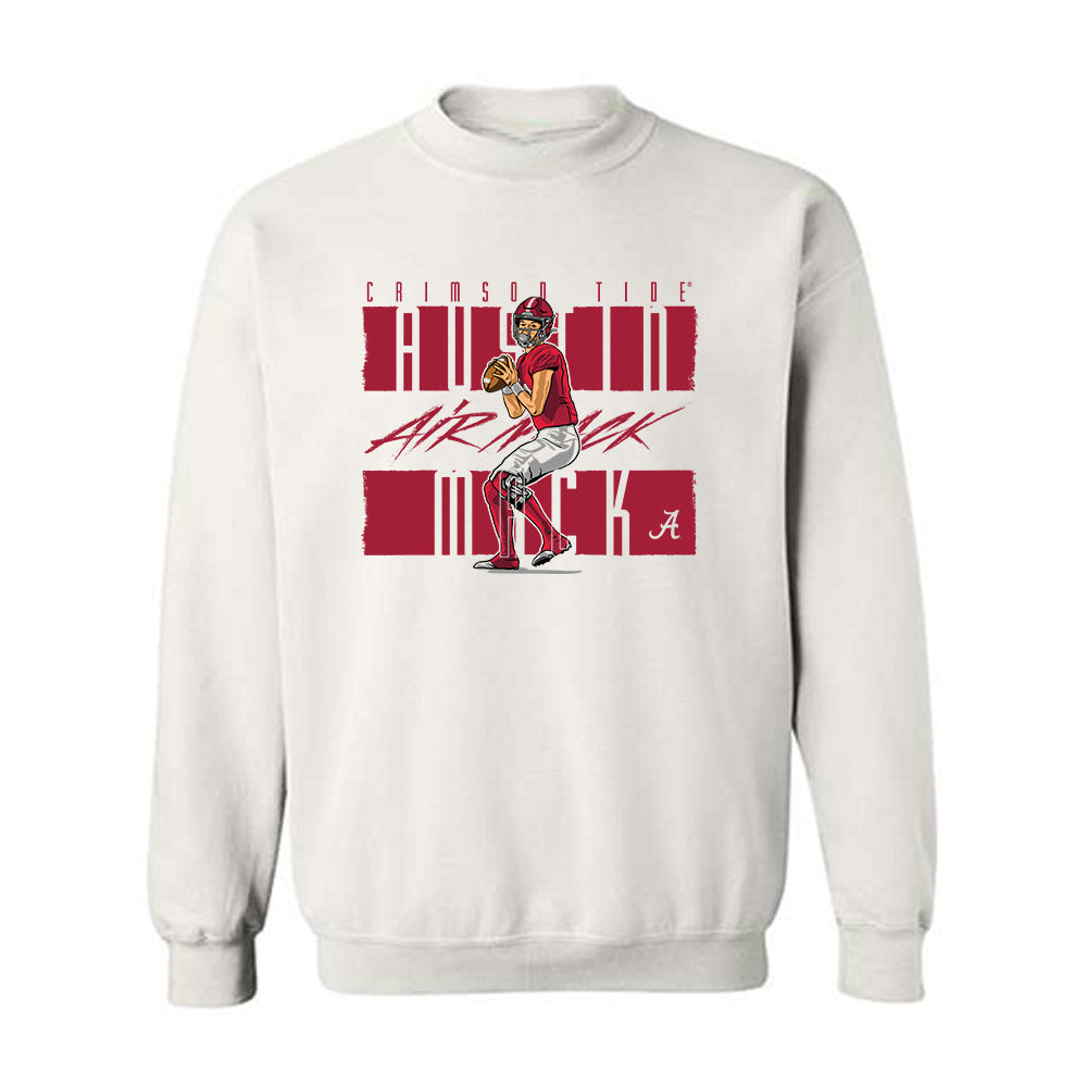 Alabama - NCAA Football : Austin Mack - Crewneck Sweatshirt Individual Caricature