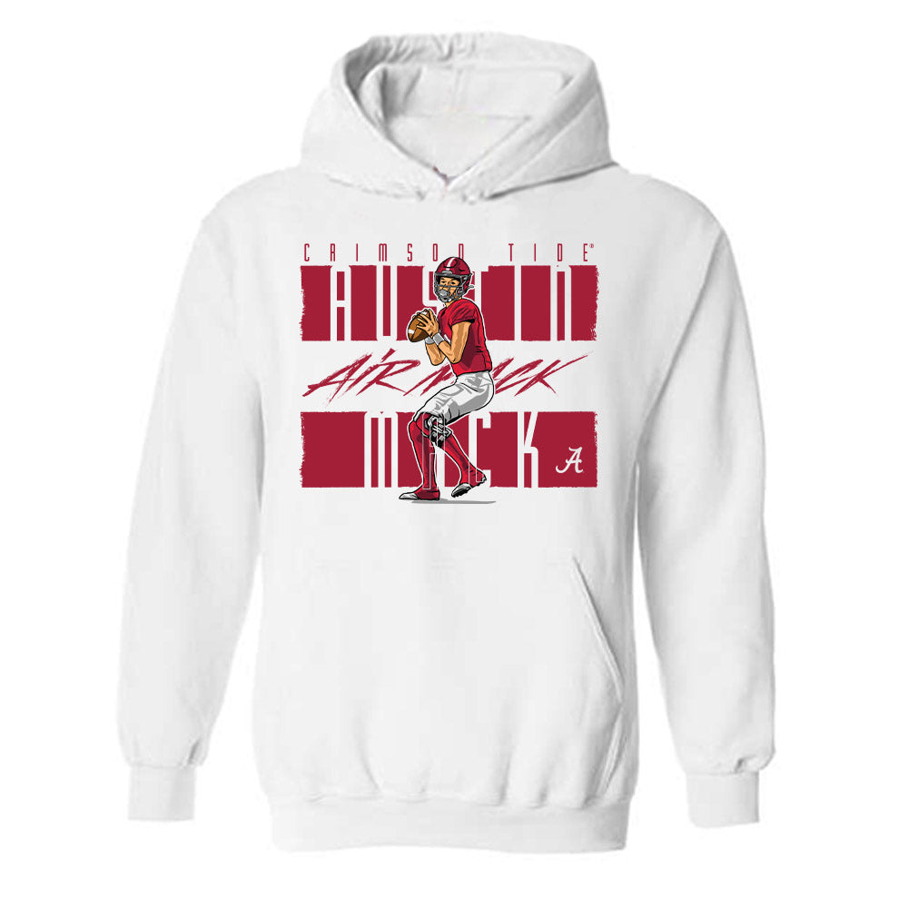 Alabama - NCAA Football : Austin Mack - Hooded Sweatshirt Individual Caricature