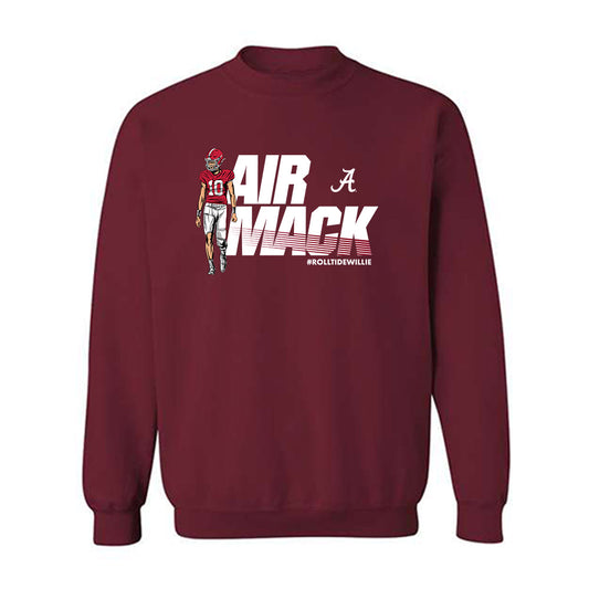 Alabama - NCAA Football :  Austin Mack  x Roll Tide Willie -  Crewneck Sweatshirt Individual Caricature