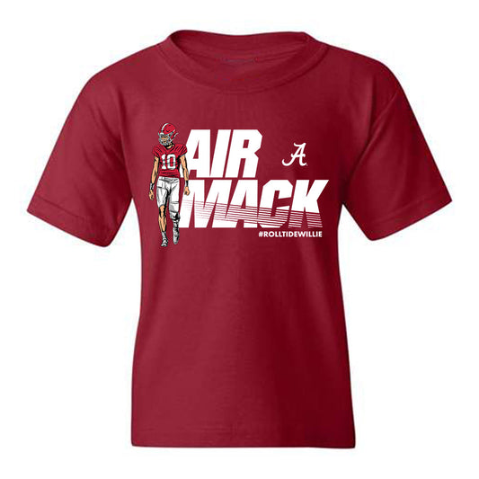 Alabama - NCAA Football :  Austin Mack  x Roll Tide Willie -  Youth tshirt Individual Caricature