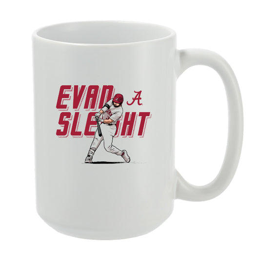 Alabama - NCAA Baseball :  Evan Sleight  x Roll Tide Willie -  Mug Individual Caricature