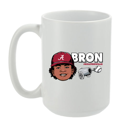 Alabama - NCAA Baseball :  Justin Lebron  x Roll Tide Willie -  Mug Individual Caricature