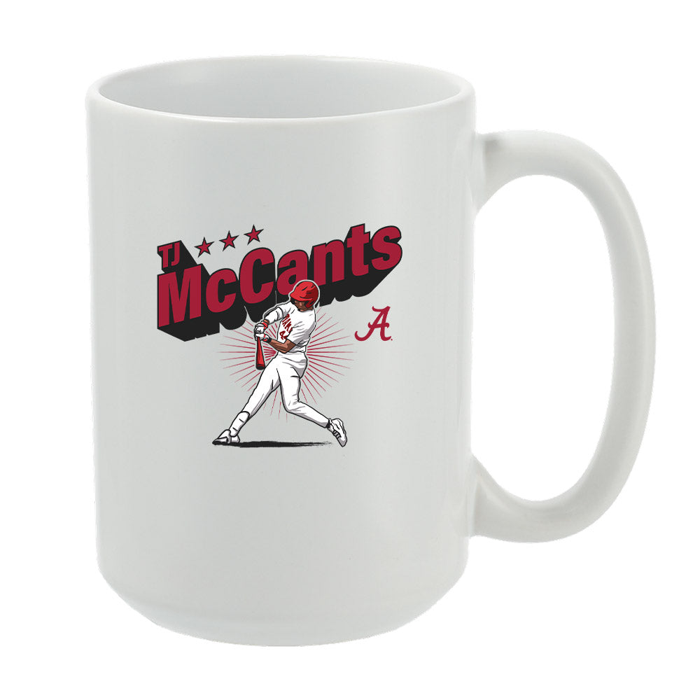 Alabama - NCAA Baseball :  TJ McCants  x Roll Tide Willie -  Mug Individual Caricature