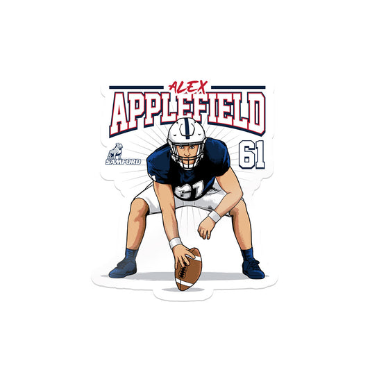 Samford - NCAA Football : Alex Applefield - Caricature Sticker-0