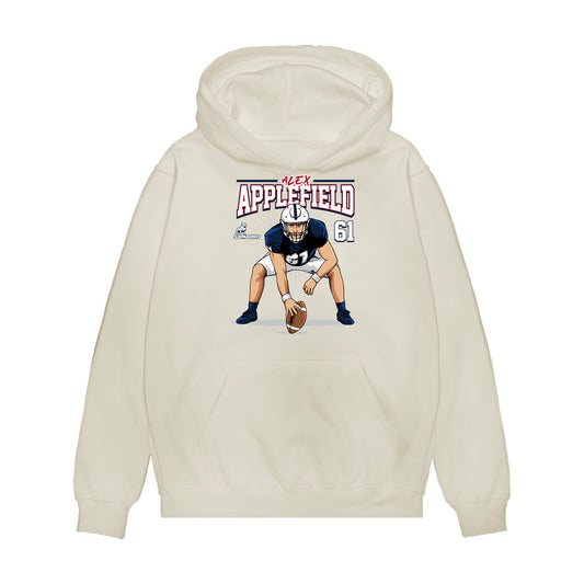 Samford - NCAA Football : Alex Applefield - Caricature Premium Hooded Sweatshirt-0