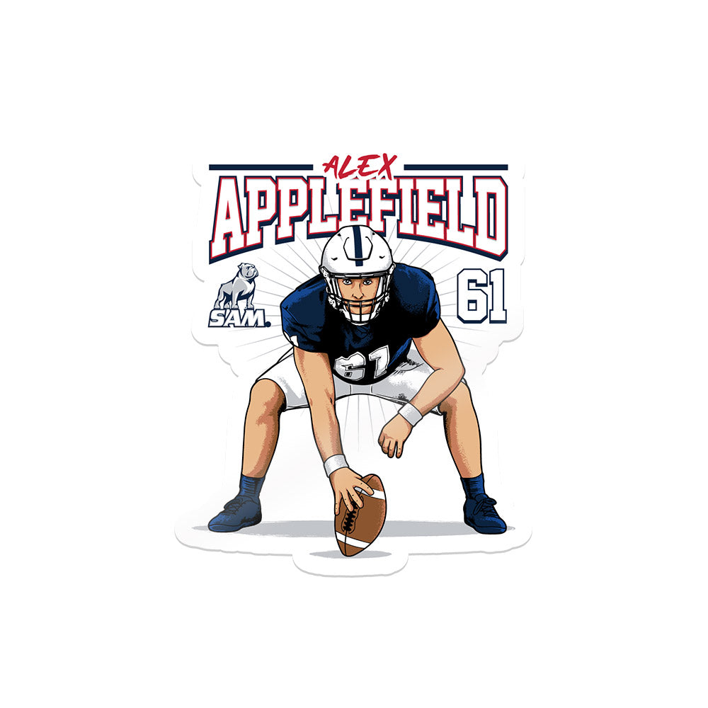 Samford - NCAA Football : Alex Applefield - Sticker