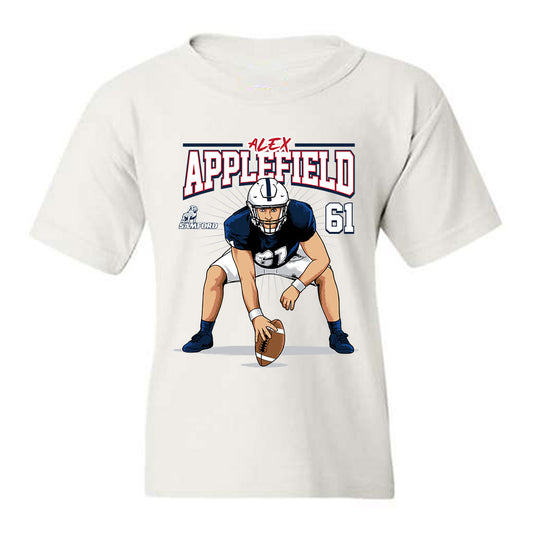 Samford - NCAA Football : Alex Applefield - Caricature Youth T-Shirt-0