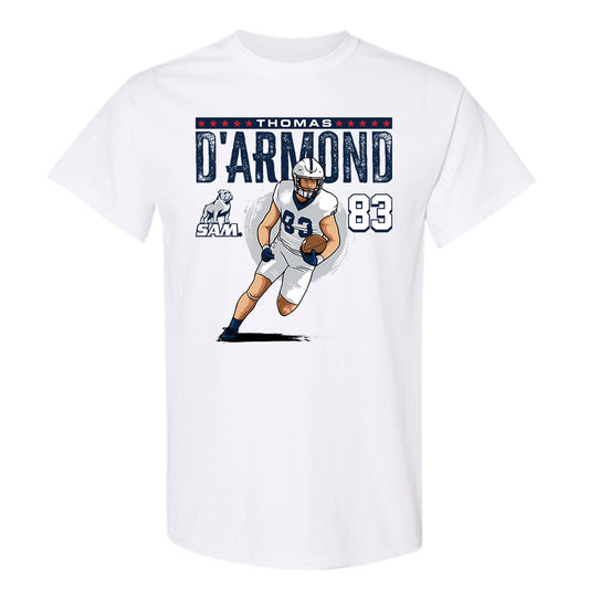 Samford - NCAA Football : Thomas D'Armond - T-Shirt Player Illustration