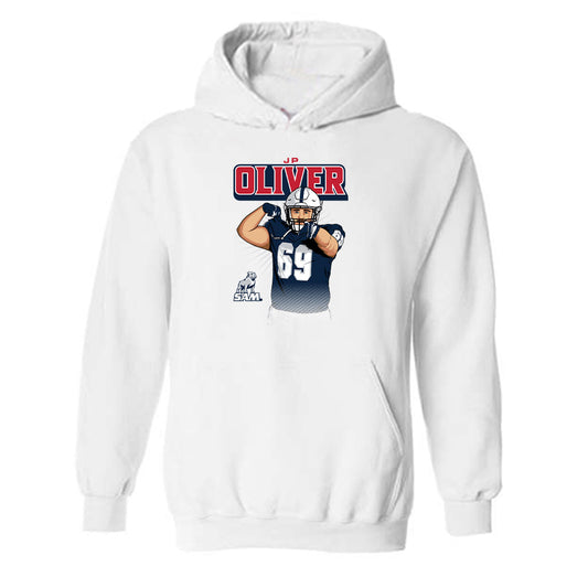 Samford - NCAA Football : JP Oliver - Hooded Sweatshirt Player Illustration