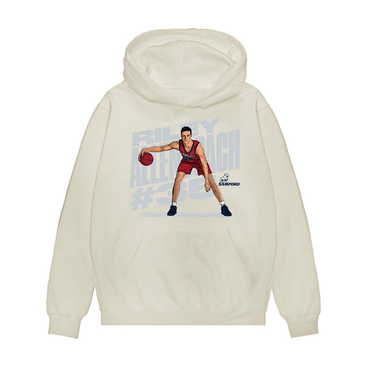 Samford - NCAA Men's Basketball : Riley Allenspach - Caricature Premium Hooded Sweatshirt-0