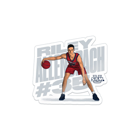 Samford - NCAA Men's Basketball : Riley Allenspach - Stickers