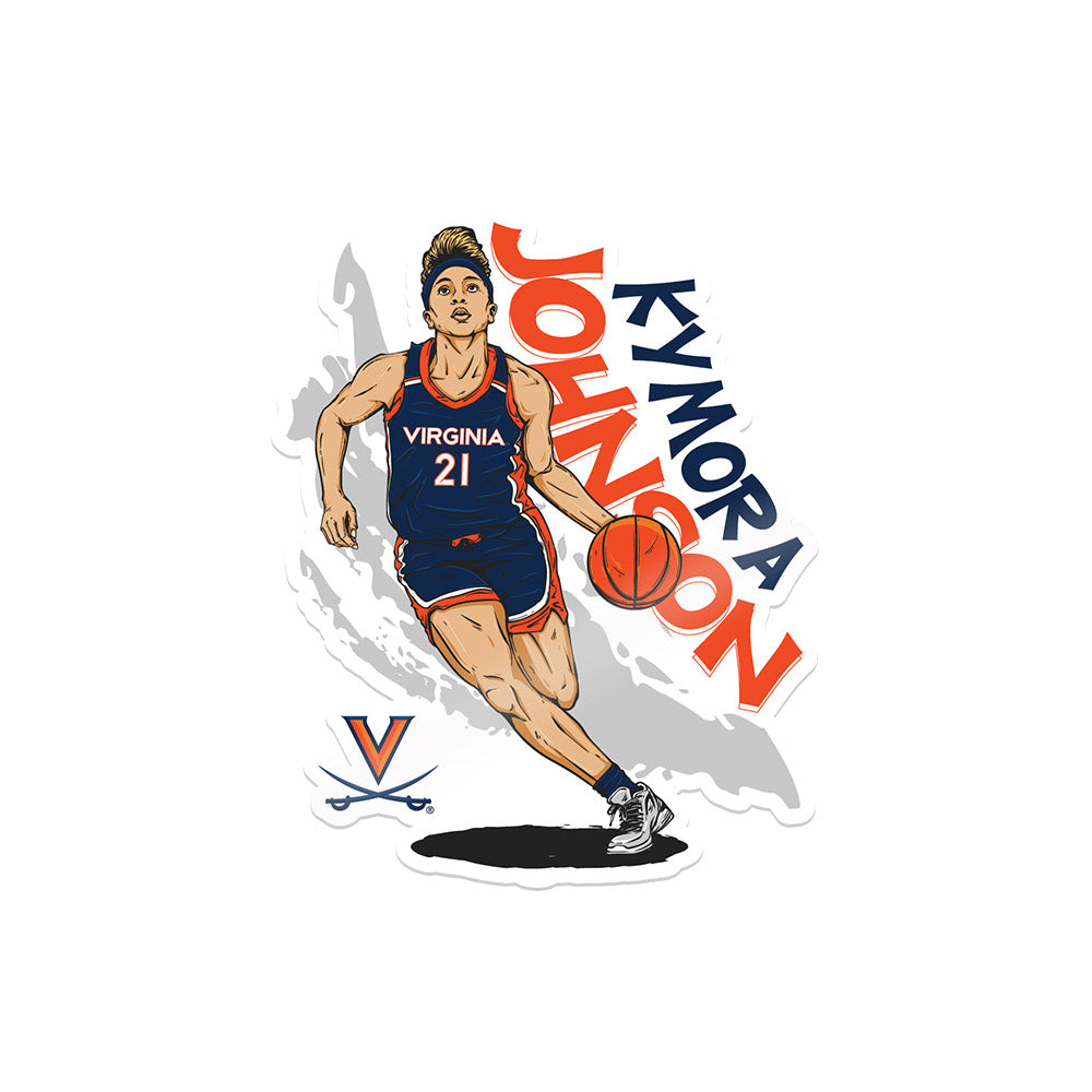 Virginia - NCAA Women's Basketball : Kymora Johnson - Sticker