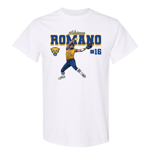 Pittsburgh - NCAA Softball : Adriana Romano - T-Shirt Individual Caricature