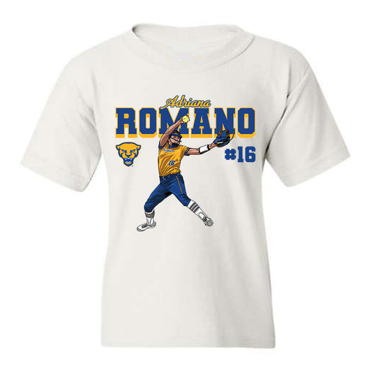 Pittsburgh - NCAA Softball : Adriana Romano - Youth T-Shirt Individual Caricature