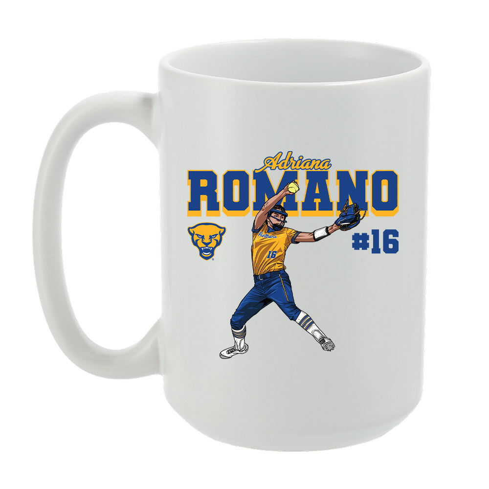 Pittsburgh - NCAA Softball : Adriana Romano - Mug Individual Caricature