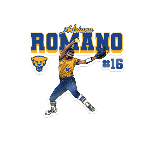 Pittsburgh - NCAA Softball : Adriana Romano - Sticker Individual Caricature