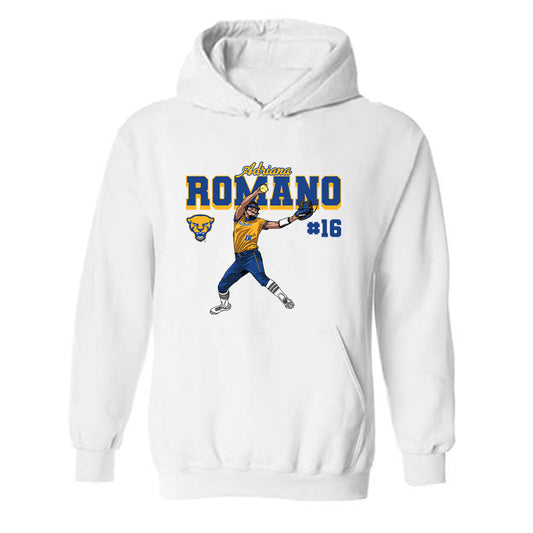 Pittsburgh - NCAA Softball : Adriana Romano - Hooded Sweatshirt Individual Caricature
