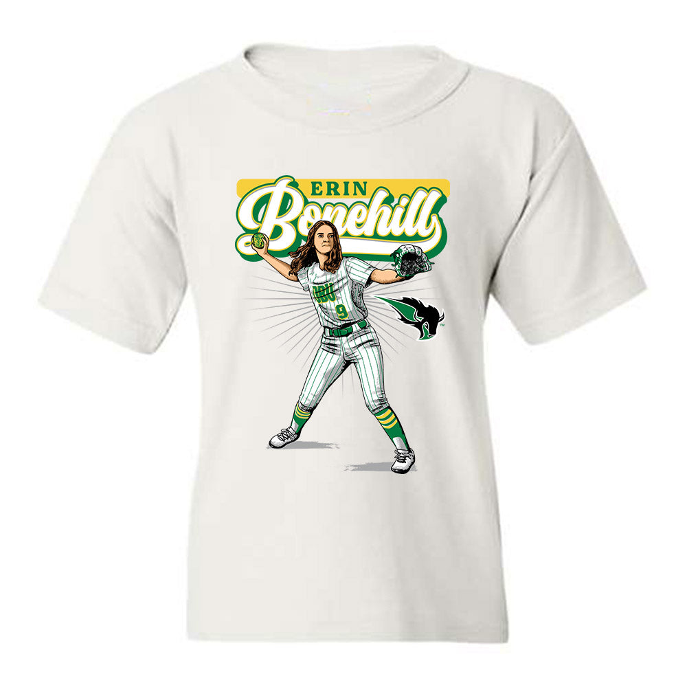 OKBU - NCAA Softball : Erin Bonehill - Youth T-Shirt Individual Caricature