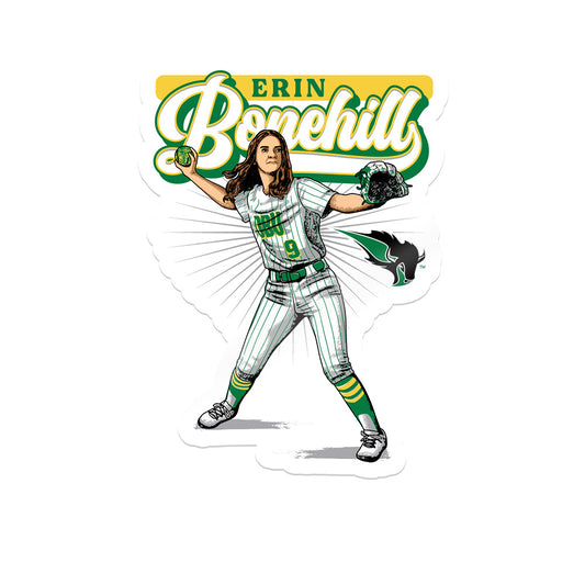 OKBU - NCAA Softball : Erin Bonehill - Sticker Individual Caricature