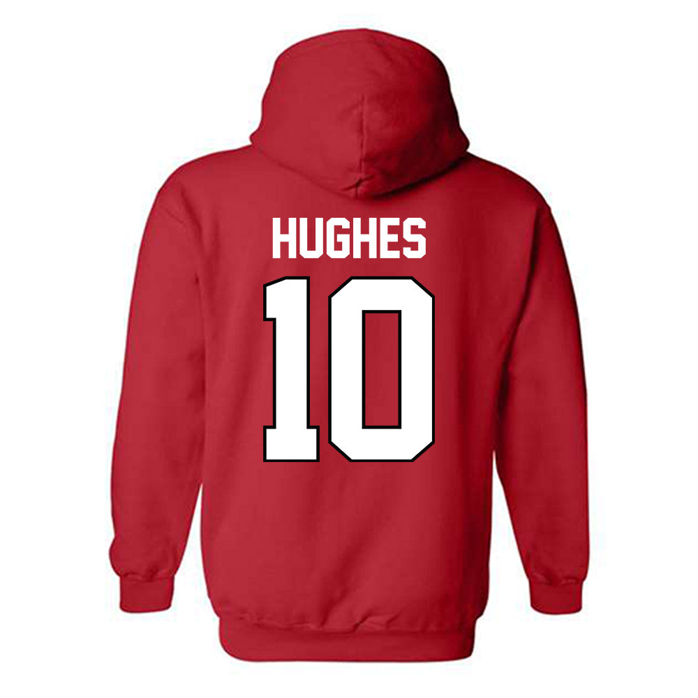 Texas Tech - NCAA Baseball : Logan Hughes - Classic Shersey Hooded Sweatshirt-1