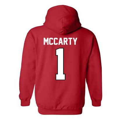 Texas Tech - NCAA Football : AJ McCarty - Classic Shersey Hooded Sweatshirt-1