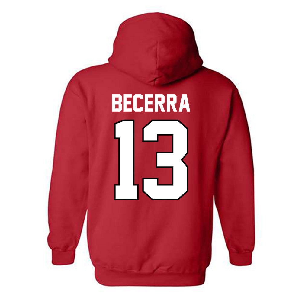 Texas Tech - NCAA Baseball : Donovan Becerra - Classic Shersey Hooded Sweatshirt-1