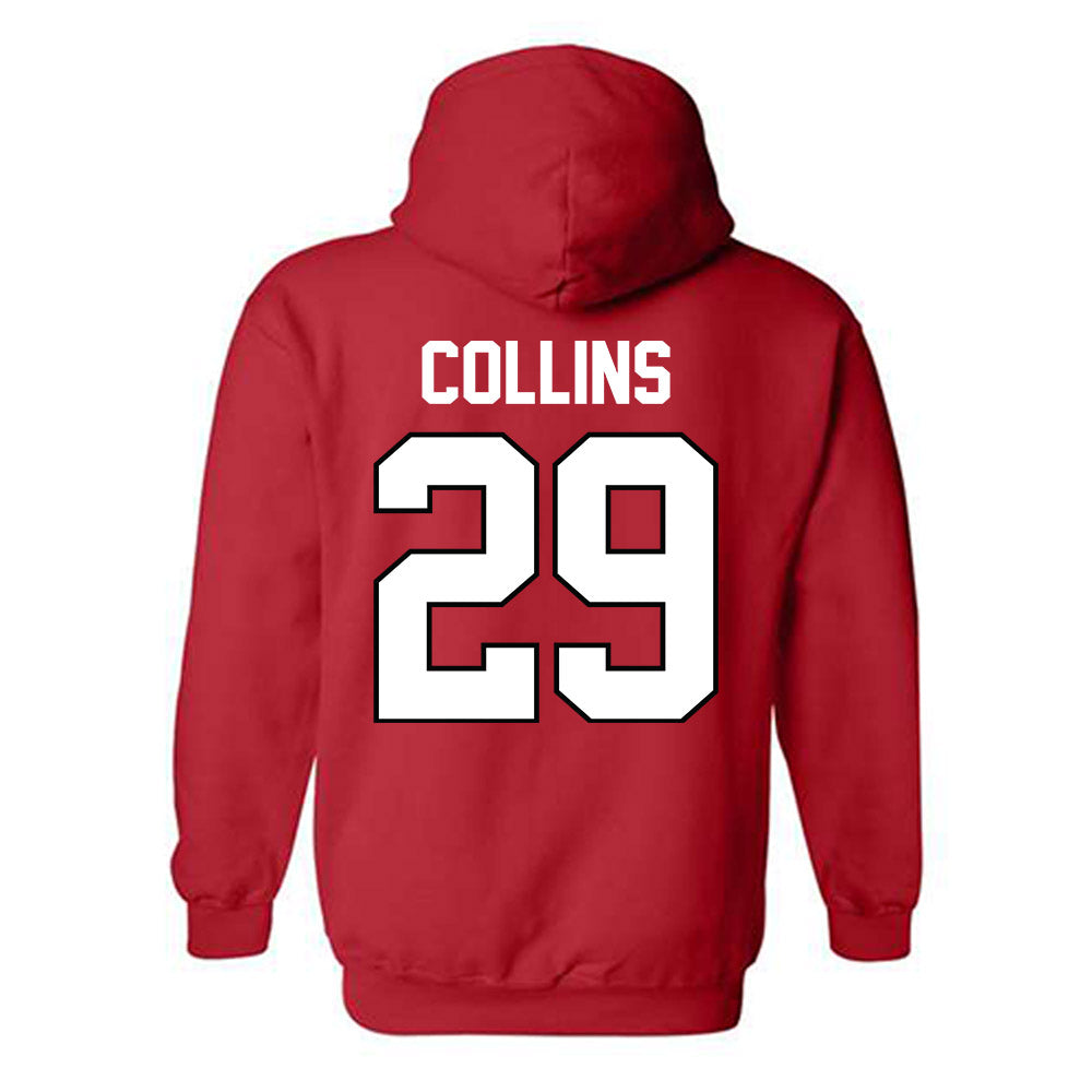 Texas Tech - NCAA Football : Chief Collins - Classic Shersey Hooded Sweatshirt-1