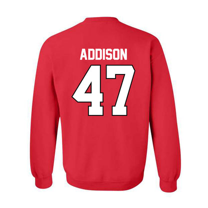 Texas Tech - NCAA Baseball : Logan Addison - Classic Shersey Crewneck Sweatshirt-1